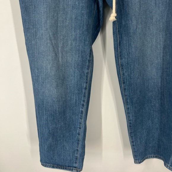 J. Crew Factory Denim Drawstring Pants High Rise - Picture 3 of 8